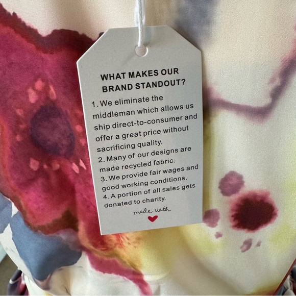 Watercolor Floral Faux Wrap Maxi Dress - Picture 7 of 8